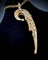 Pendentif Pendentif lune en or jaune 18 carats et diamants 58 Facettes