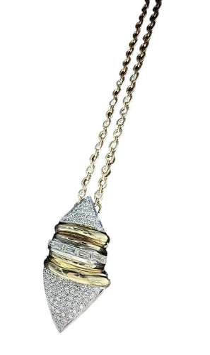 Pendentif Pendentif en or jaune 18 carats serti de diamants (3,42 ct) 58 Facettes