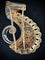 Broche Broche note de musique en or jaune et blanc avec diamants et rubis 58 Facettes
