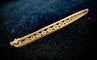 Broche Broche barrette ancienne en argent sur or jaune 18 carats et diamants 58 Facettes