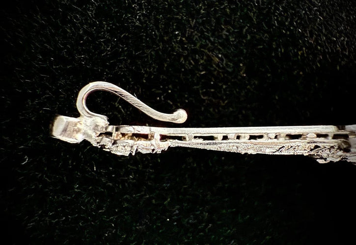 Pendentif Art nouveau - Pendentif en platine serti de diamants 58 Facettes