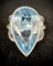 Bague 58 Bague en or blanc 18 carats sertie d’une topaze et diamants 58 Facettes
