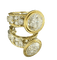 Bague 53 Bague solitaire en or blanc et or jaune 18 carats avec diamant 4 ct 58 Facettes
