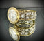 Bague 53 Bague solitaire en or blanc et or jaune 18 carats avec diamant 4 ct 58 Facettes