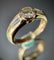 Bague 54 Bague en or jaune 18 carats avec diamants taille brillant et trapèze 58 Facettes
