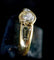 Bague 54 Bague en or jaune 18 carats avec diamants taille brillant et trapèze 58 Facettes