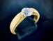 Bague 59.5 Bague solitaire en or jaune 18 carats sertie d’un diamant 0,84 ct 58 Facettes