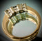 Bague 52 Bague en or blanc et jaune 18 carats avec diamants 58 Facettes