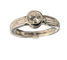 Bague 56.5 Bague en or blanc 18 carats avec diamant 1 ct et diamants baguette 58 Facettes