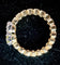 Bague 59 Bague jonquille en or 18 carats avec diamants 58 Facettes