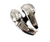 Bague 55 Bague serpent en or blanc 18 carats avec diamant poire 1,25 ct 58 Facettes