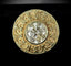 Bague 52.5 Bague en or jaune 18 carats avec diamant taille brillant 3,50 ct 58 Facettes