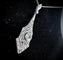Pendentif Pendentif Art déco en or blanc 14 carats et diamants 58 Facettes