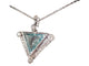 Pendentif Pendentif en or blanc 18 carats avec diamant bleu 4,50 ct 58 Facettes