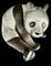 Broche Gallopin - Broche panda en or blanc 18 carats et ébène 58 Facettes