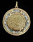 Pendentif Médaillon Art nouveau - Pendentif porte-photo en or tricolore et diamants 58 Facettes