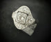 Bague 53 Bague Art déco en or blanc 18 carats sertie de diamants 0,80 ct 58 Facettes