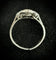 Bague 53 Bague Art déco en or blanc 18 carats sertie de diamants 0,80 ct 58 Facettes