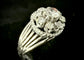 Bague 54.5 Bague en or blanc 18 carats sertie de 0,80 ct de diamants 58 Facettes