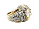 Bague 55 Bague vintage vers 1950 en or 18K, platine et diamants 58 Facettes