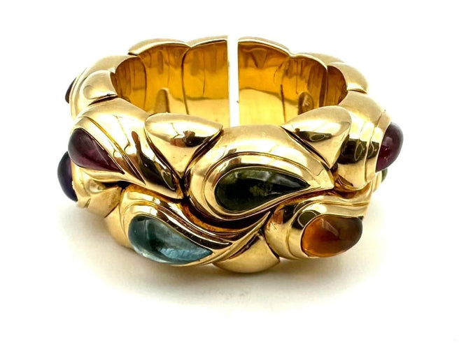 Bague 55 Chopard Casmir - Bague semi-rigide en or jaune 18K et pierres 58 Facettes