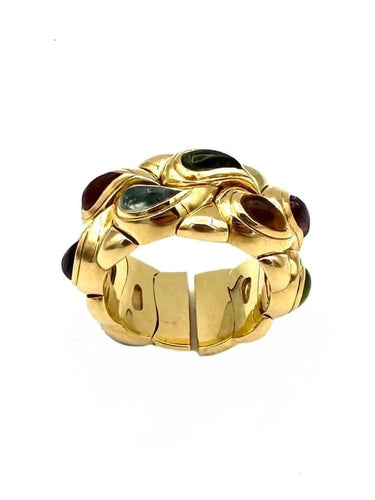 Bague 55 Chopard Casmir - Bague semi-rigide en or jaune 18K et pierres 58 Facettes