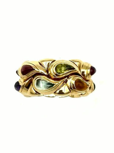 Bague 55 Chopard Casmir - Bague semi-rigide en or jaune 18K et pierres 58 Facettes