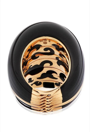 Bague 51 de Grisogono Jiya - Bague en or rose 18K et carbone 58 Facettes