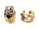 Boucles d'oreilles Chopard Impériale - Boucles d’oreilles créoles en or rose, améthystes et diamants 58 Facettes