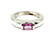 Bague 52 Chaumet Gioia - Bague en or blanc 18K et saphir rose 58 Facettes