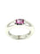 Bague 52 Chaumet Gioia - Bague en or blanc 18K et saphir rose 58 Facettes
