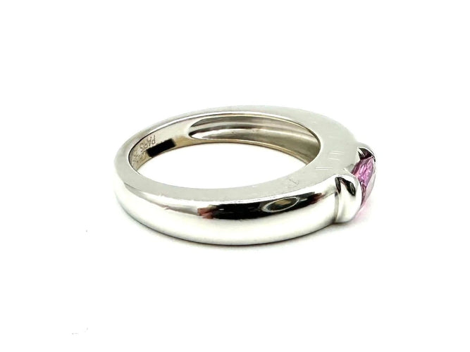 Bague 52 Chaumet Gioia - Bague en or blanc 18K et saphir rose 58 Facettes