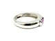 Bague 52 Chaumet Gioia - Bague en or blanc 18K et saphir rose 58 Facettes
