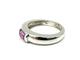 Bague 52 Chaumet Gioia - Bague en or blanc 18K et saphir rose 58 Facettes
