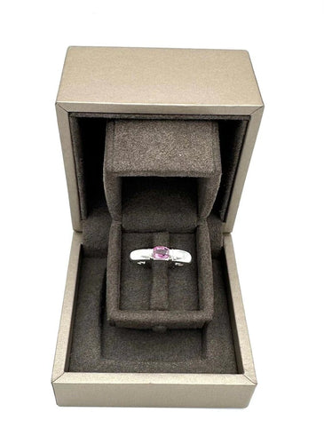Bague 52 Chaumet Gioia - Bague en or blanc 18K et saphir rose 58 Facettes