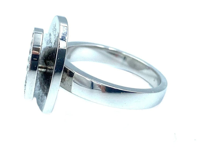 Bague 54 Piaget - Bague cœur en or blanc 18K et diamants 58 Facettes