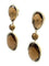 Boucles d'oreilles Roberto Coin - Boucles d’oreilles en or rose, quartz fumé et diamants 58 Facettes