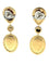 Boucles d'oreilles Roberto Coin - Boucles d’oreilles en or rose, quartz fumé et diamants 58 Facettes
