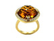Bague 54 Chaumet Attrape-moi si tu m'aimes - Bague en or jaune 18K citrine et diamants 58 Facettes