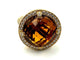 Bague 54 Chaumet Attrape-moi si tu m'aimes - Bague en or jaune 18K citrine et diamants 58 Facettes