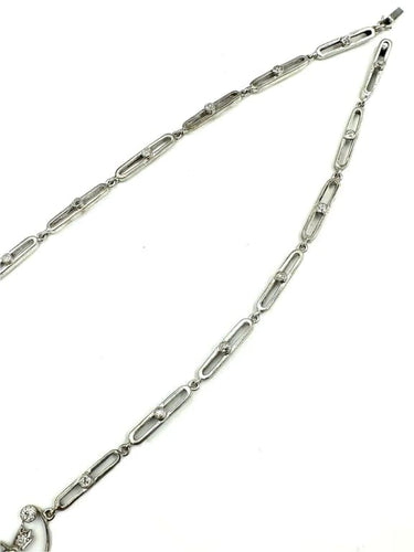 Collier Collier XIXe siècle en or, argent et diamants taille ancienne 58 Facettes