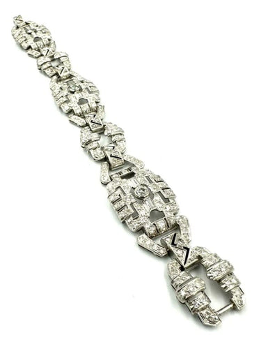 Collier Collier XIXe siècle en or, argent et diamants taille ancienne 58 Facettes