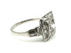 Bague 58 Bague Art déco géométrique en platine et diamants 58 Facettes