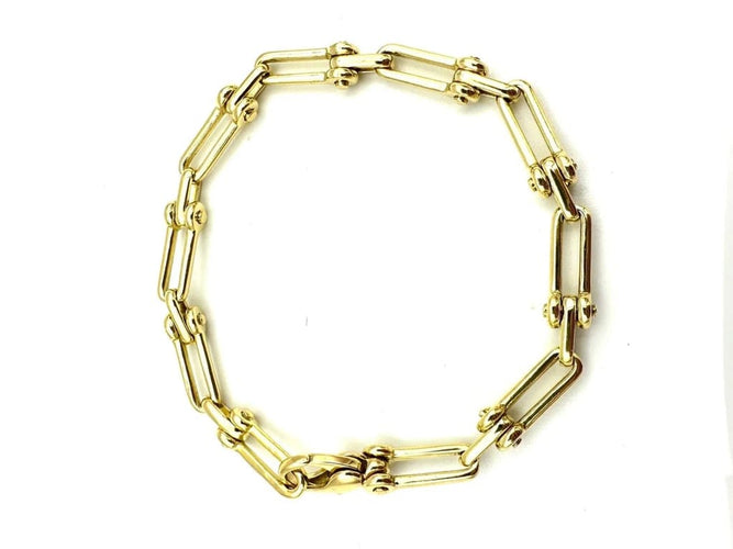 Bracelet FRED - Bracelet vintage en or jaune 18K 58 Facettes