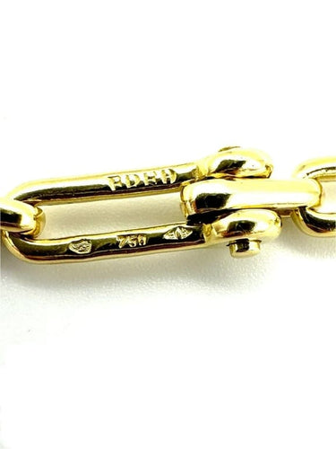 Bracelet FRED - Bracelet vintage en or jaune 18K 58 Facettes