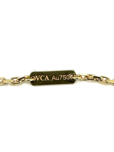 Collier Van Cleef & Arpels Magic Alhambra - Sautoir en or jaune 18K et malachite 58 Facettes