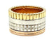 Bague 54 Boucheron Quatre - Bague en or jaune, blanc et rose 18K 58 Facettes