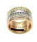 Bague 54 Boucheron Quatre - Bague en or jaune, blanc et rose 18K 58 Facettes
