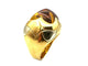 Bague 52 BVLGARI Pyramide - Bague en or jaune et blanc 18K avec citrine 58 Facettes