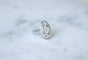 Bague 53 Bague Art Déco ovale en platine et or blanc, diamants 2,10 ct 58 Facettes